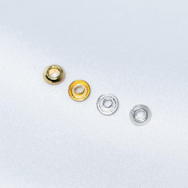 10 Stück Sterling Silber Ösen mit 3,5 mm Kern Perlen