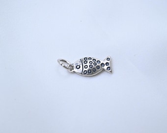 Sterling Silber Koi Fisch Charme, Teich Leben Schmuck