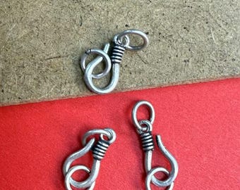 S-Haken-Verschluss aus Sterlingsilber (5 x 16 mm)
