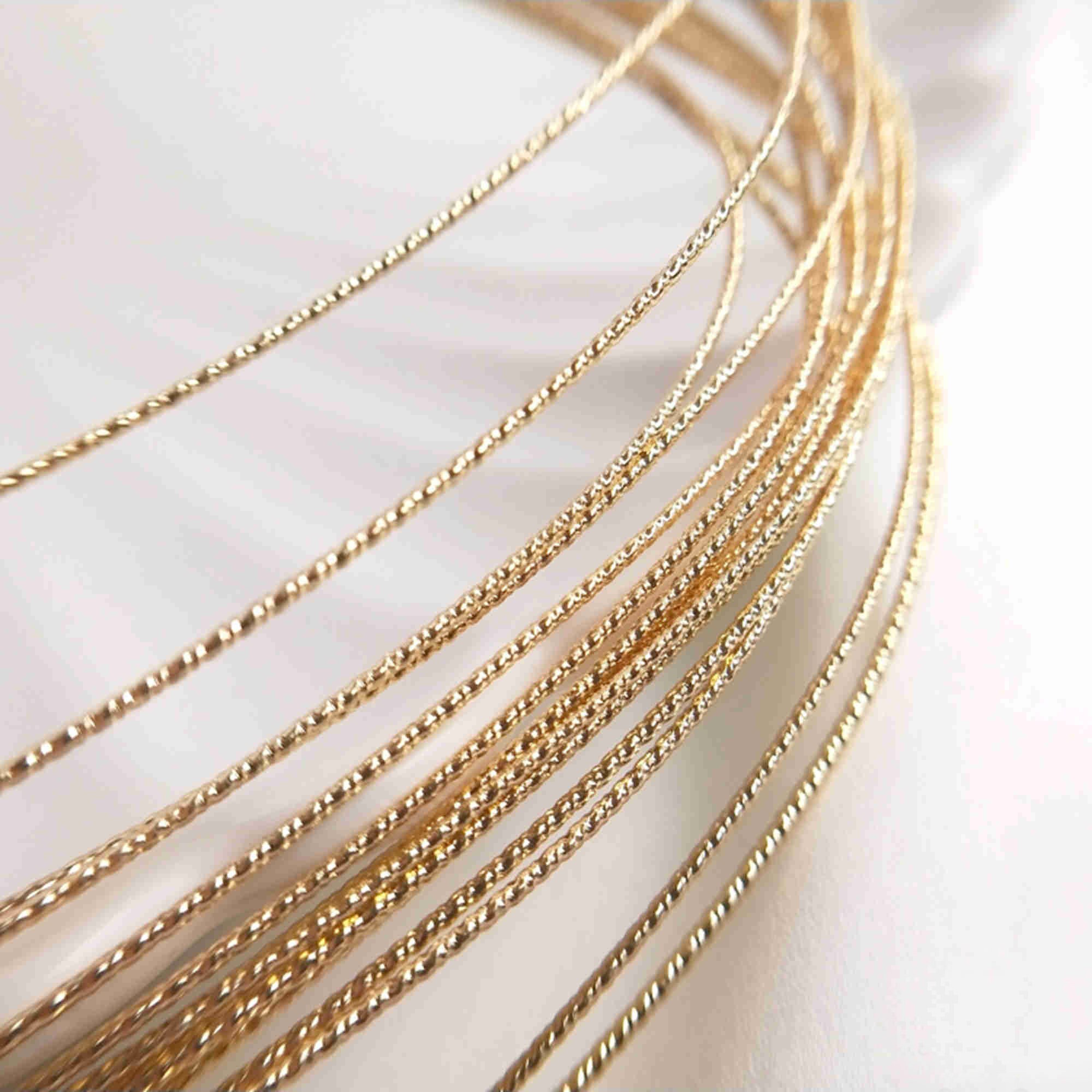 14K Gold Plated Wires Round Twist Wires Gold Tone Soft Etsy