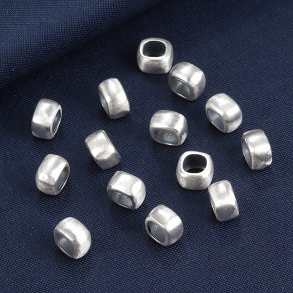 Sterling silver square beads clearance