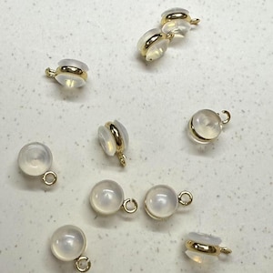 Rubber Earring Back Stopper with Loop, Silicone Earring Back Stoppers, Silicone Comfort Stud Earring Back, Earring Nut,Jewelry Making Supply