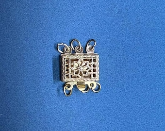 14K Gold Filled Filigree Clasp, Jewelry Making Supplies