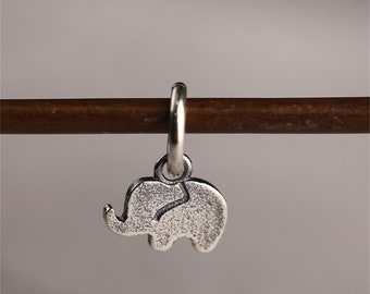Elefantberlock i sterlingsilver, smycken för vilda djur