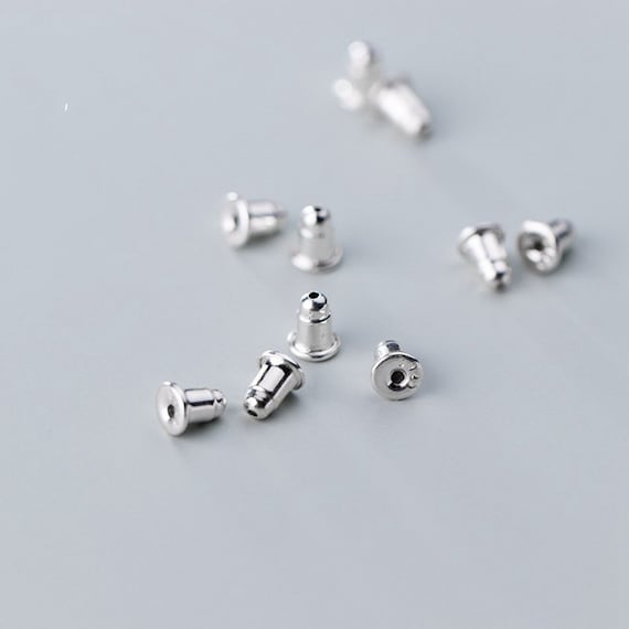 Wholesale Sterling Silver Bullet Clutch Earring Back, Choose