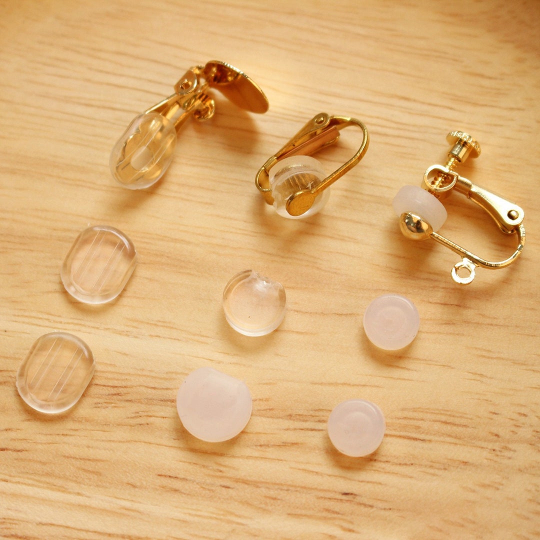 Silicone Earring Pads for Clip on Earrings, Earring Cushions, Non
