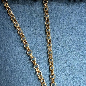 1 meter 14K Gold Filled Rolo Chain Footage, Gold Filled Bulk Chains, Unfinished Chains, Bulk Necklace Chain for DIY Jewelry Making, 1.25mm