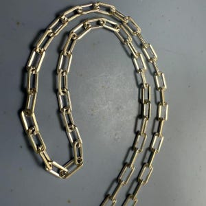 Sterling Silver Paper Clip Chain, S925 Silver Paperclip Chain For Jewelry Making Supplies,Unfinished Rectangle Cable Chain Necklace Bracelet