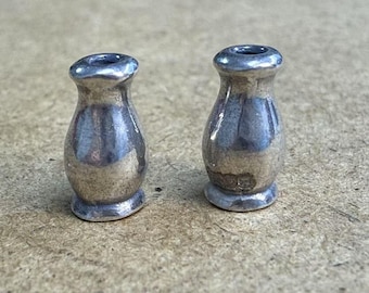 Vase Bead Sterling Silber, Spacer glänzend (10 x 5 mm)