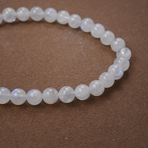 Natural Moonstone Round Beads, Gemstone Strand (4-15mm)