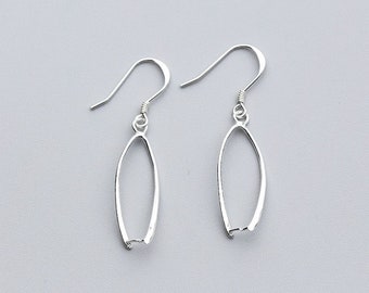 Crochet d'oreille en argent sterling avec bélière de pincement, fabrication de boucles d'oreilles, résultats de composants de boucles d'oreilles en fil d'oreille en argent 925 pour la fabrication de bijoux