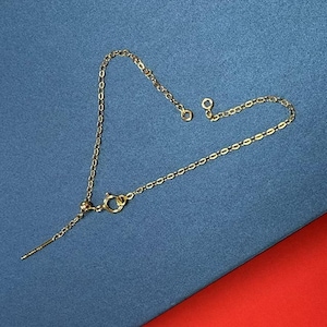 14K Gold Filled einstellbare Bolo Armband Kabelkette Gold optional, Gold Filled unfertige Kabelkette mit Open Loop Stecker 6,5 "7" 7,5" 8"