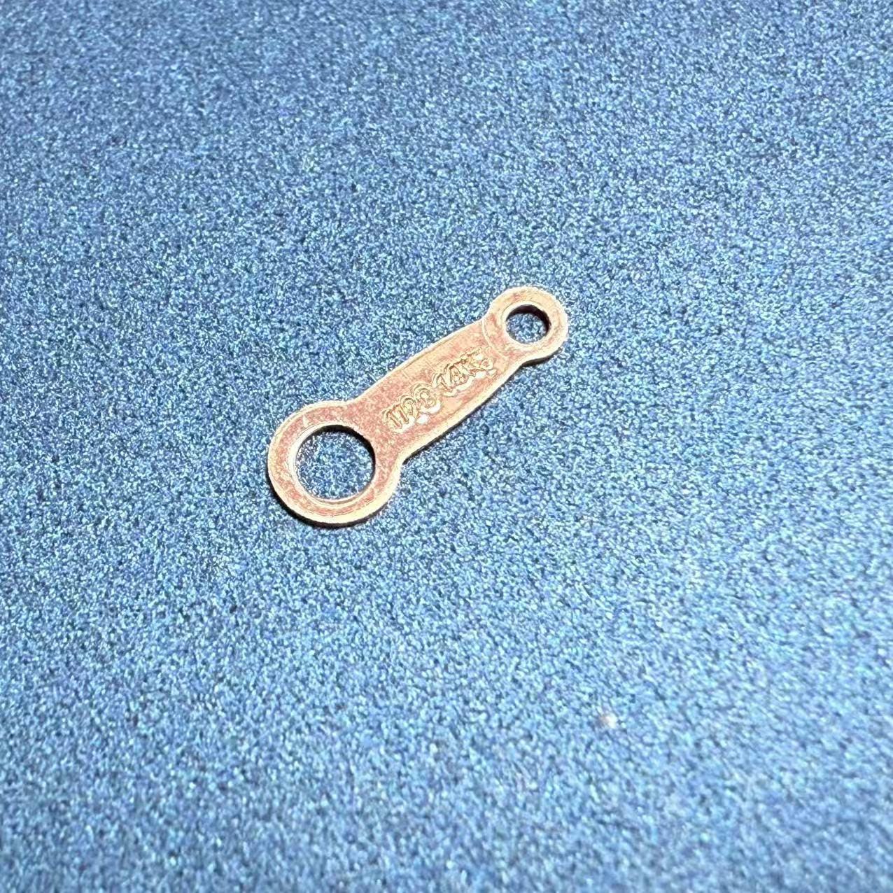 14K Rose Gold Filled Geometry Quality Tags with Hole,Rose Gold Filled Quality Tags,Extension Chain End,Chain Extender End For Jewelry Making