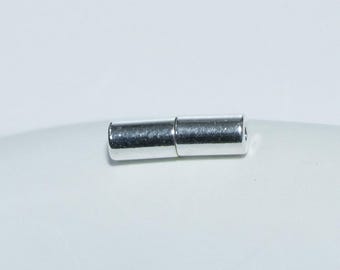 Sterling Silver Barrel Screw Clasp, Plain Column, Bracelet Necklace Clasp