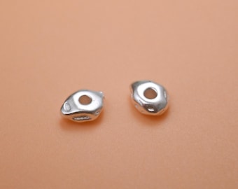 Sterling Silver Nugget Bead - Crater Bead