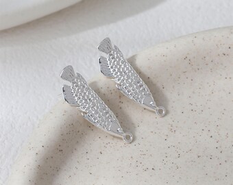 HM　イヤリング　シルバー　ホワイト　白　魚　フィッシュ il_340x270.7250542007_nadz.jpg