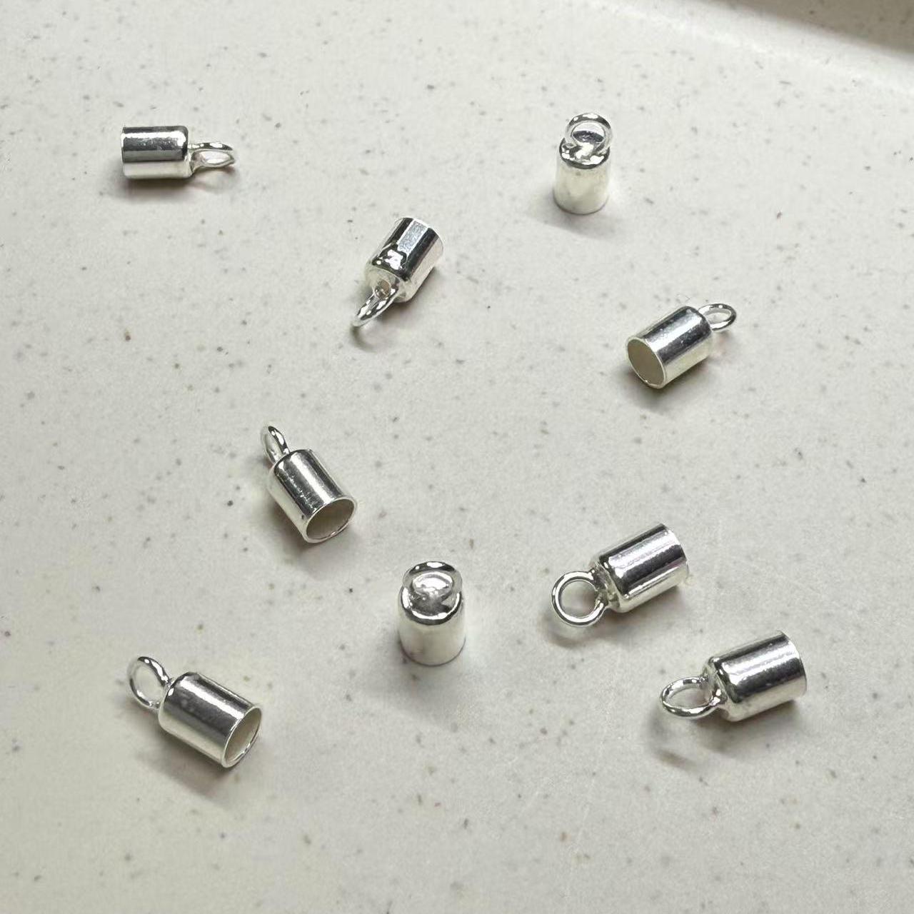 Perla piatta 8x4 mm - Argento 925 x1 - Perles & Co