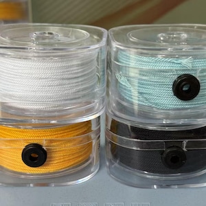 Corda colorata, cordino non elastico, cordino tibetano per braccialetti, corda fatta a mano, filo per intrecciare, filo per intrecciare per perline da 1 mm, 1,2 mm, 1,5 mm