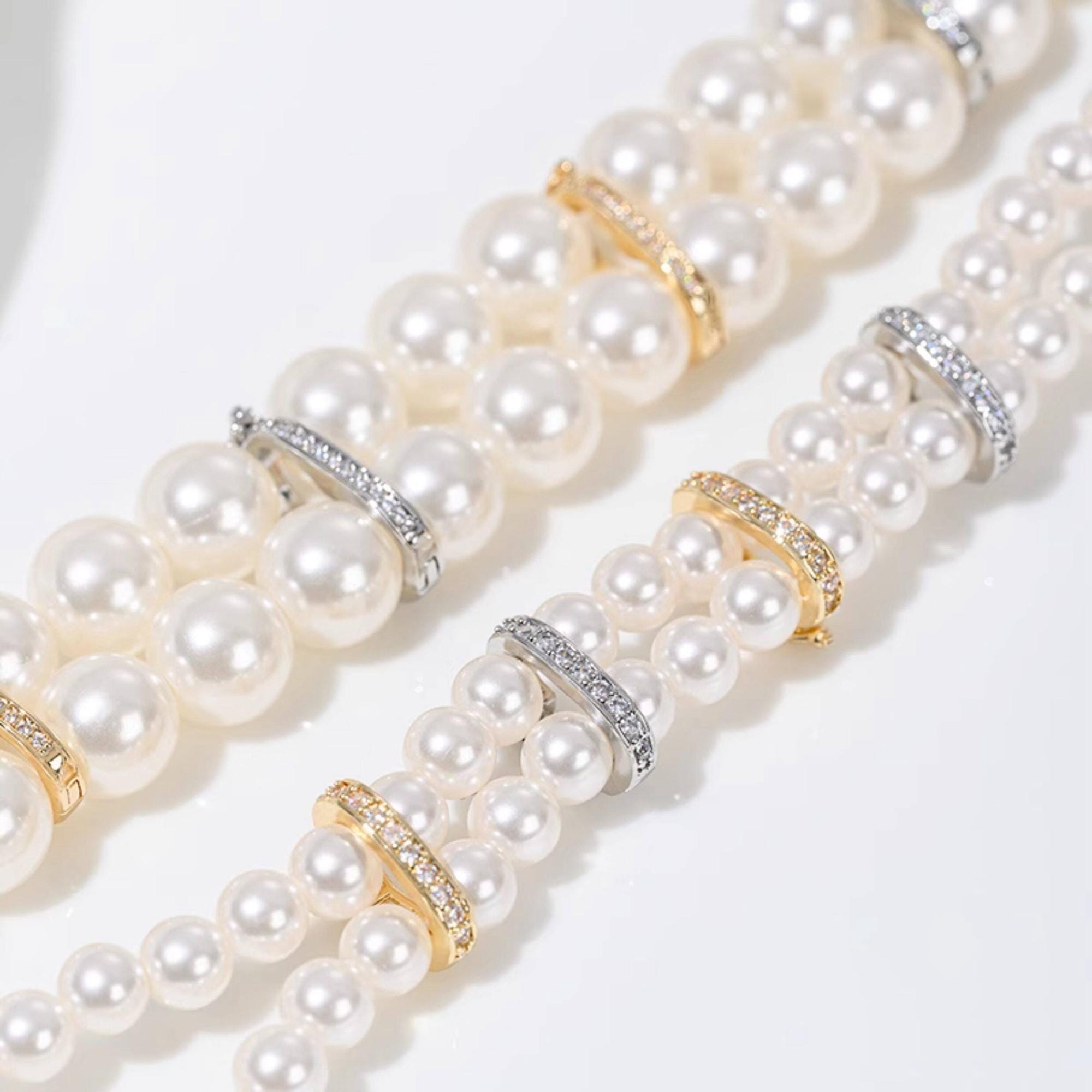 14K Gold Plated Shortener Enhancer Clasp for Pearl Bracelet Necklace ...