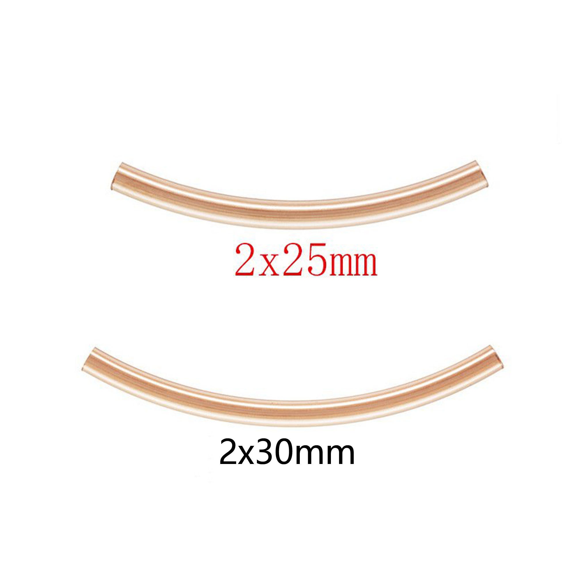 Rose gold tube beads clearance