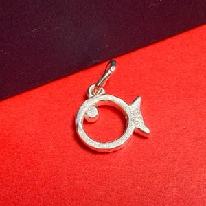 Sterling Silver Fish Charm Pendant, Water Bracelet, Ocean Necklace, Sea Earring, Small Charm, Fishing Jewelry, Marine Charm, Charms In Bulk