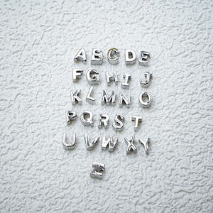 A-Z 14K Gold Plated Alphabet Beads, Letter Bead, Initial Bead, Monogram Bead, Name Bead, Bracelet Spacer, Personalized Bead, Uppercase Bead