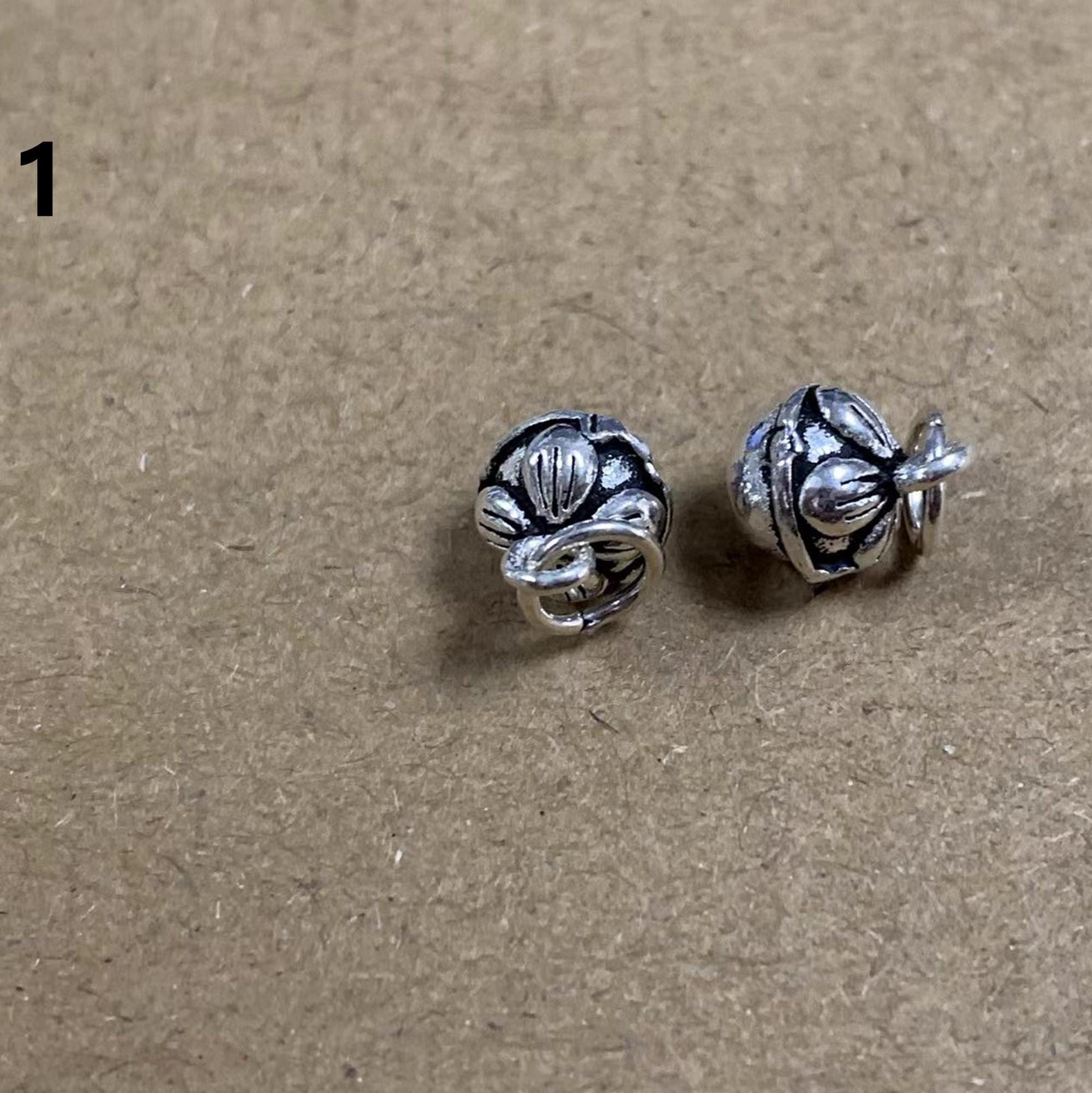 Sterling Silver Bell Charm Pendant, Christmas Bracelet