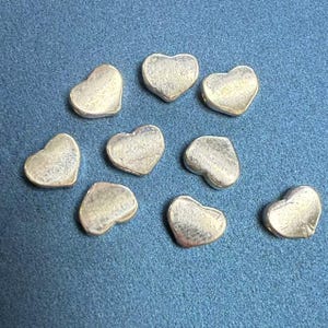 Sterling Silver Heart Beads, Love Bead, Sweetheart Bead, Romantic Bead, Valentine&#39;s Day Bead, Bracelet Spacer, Small Bead 6*5*2.5mm