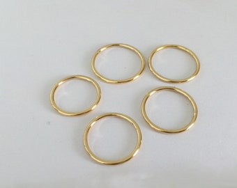14K Gold Filled Slim Band Ringe, Gold Filled Circle Band Ring zur Schmuckherstellung, Stapelringe 15,7mm16,5mm17,3mm18,2mm18,9mm19,8mm