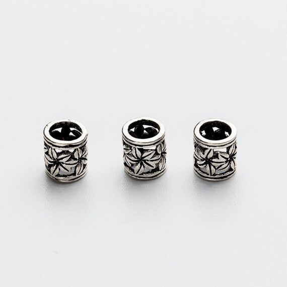 Sterling Silver Flower Pinch Bails, 925 Silver Three Petal Flower