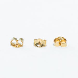 14 kt gold filled oorstekers, achterkant oorbellen (2,5 x 4 mm - 5 x 5,8 mm)