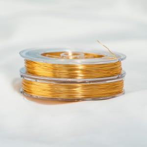 Alambre redondo suave para la fabricación de joyas, chapado en oro de 14 quilates