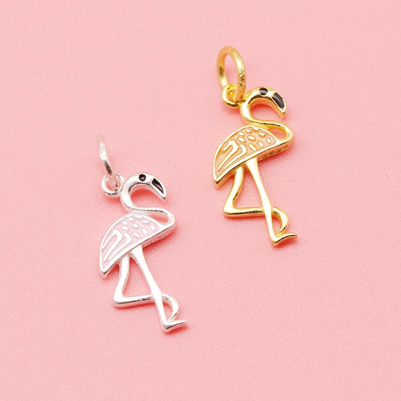 Gioielli Fenicottero Argento Set Sterling 925 Con Pietra Nascita - Collana E Orecchini Regalo Donna Orecchini Swarovski - Foto 12