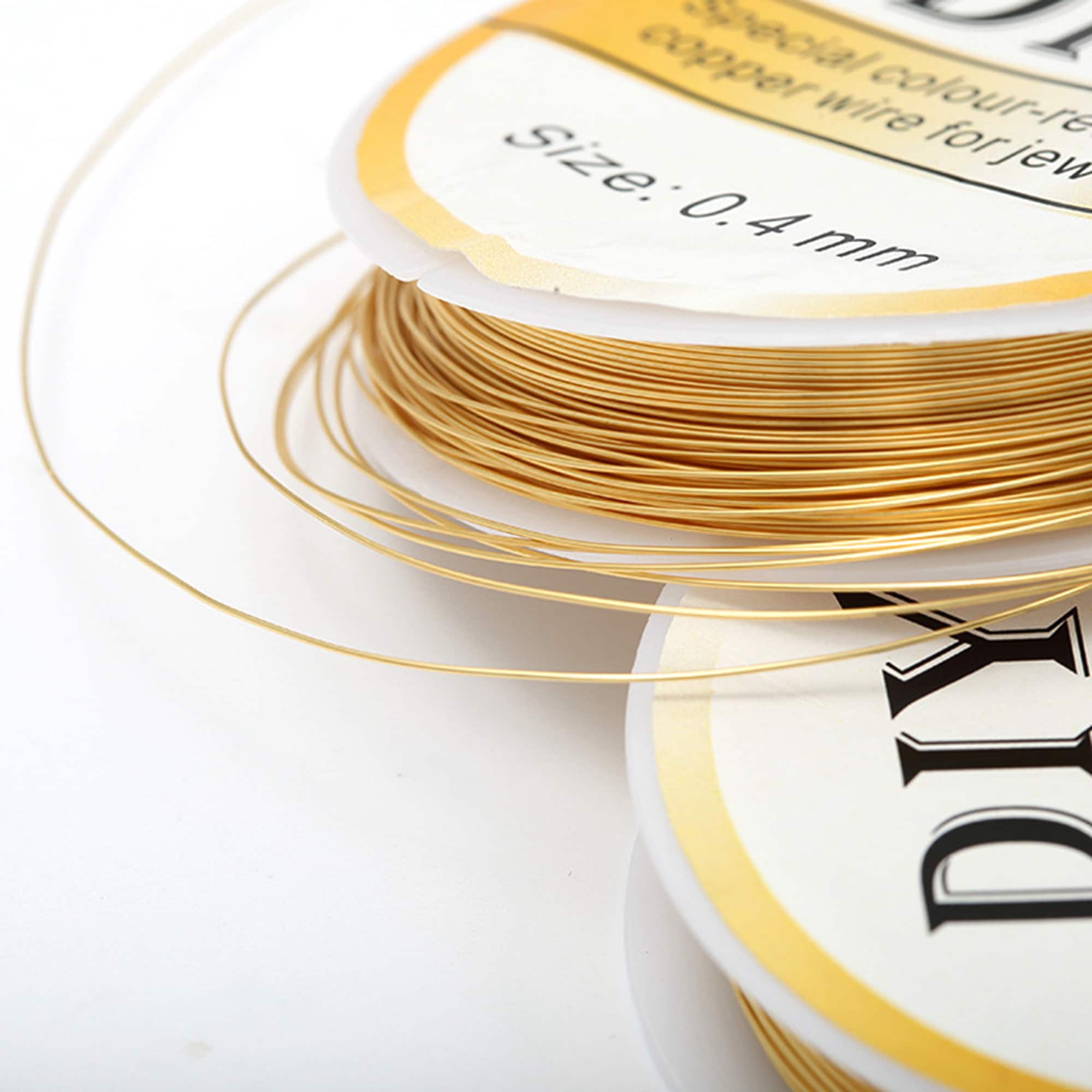 Copper Bead String Wire Gold Plated Non-tarnish Craft - Etsy