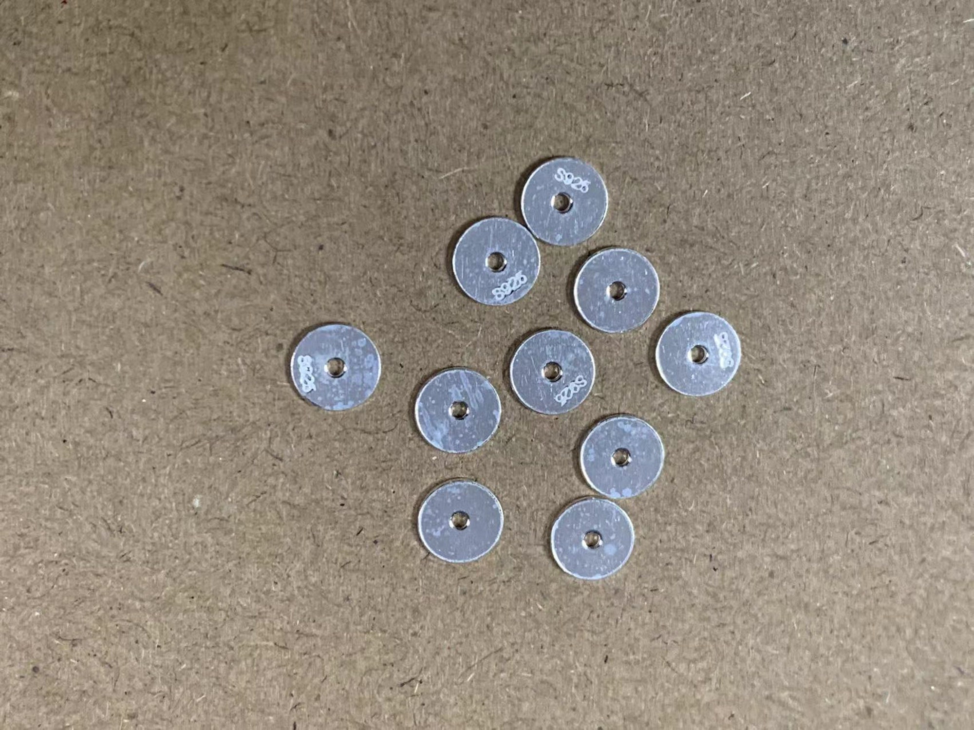 10pcs Sterling Silver Round Disc Bead, Disc Spacer Beads, Greek Bead, Bracelet Bead, Necklace Bead, Blank Disc Spacer 6mm