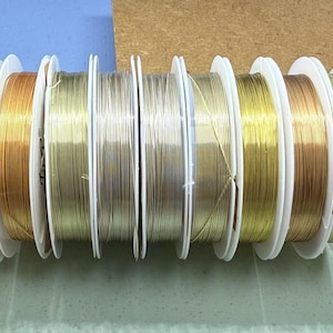 1 roll 14K Gold Plated Wires  soft wire, Round Wires, Gold Tone Soft Wires, Soft or Half Hard Footage for Jewelry Making