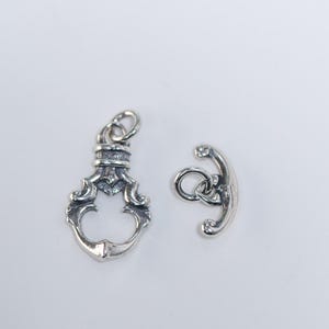 S925 Sterling Silber OT Knebelverschluss, Thai Silber, vergoldet