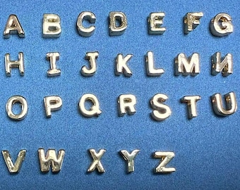 A-Z 14K Gold Plated Alphabet Beads, Letter Bead, Initial Bead, Monogram Bead, Name Bead, Bracelet Spacer, Personalized Bead, Uppercase Bead