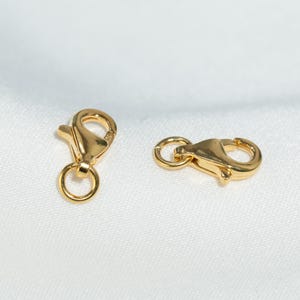 10 cierres de langosta de plata de ley, cierres para collares y pulseras con anillos