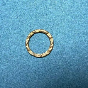 14K Gold Filled Closed Round Twist Jump Rings , Gold Filled Closed Circle Jump Ring Connector for Bracelet Necklace 11mm 18mm 25mm