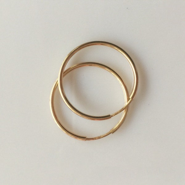 1pair 14K Gold Filled Endless Hoop Earring, Gold Filled Earwire Hoops, Earring Component, Ear Hoops for Jewelry Making