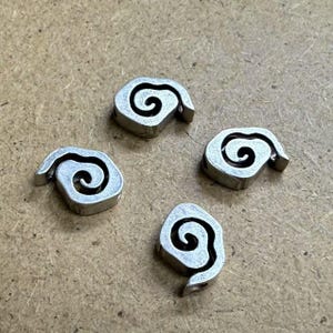 Sterling Silver Cloud Beads, Silver Cloud Spacer Beads, Necklace Cloud Beads, Bracelet Cloud Beads, Cloud Spacer Beads 8*11mm