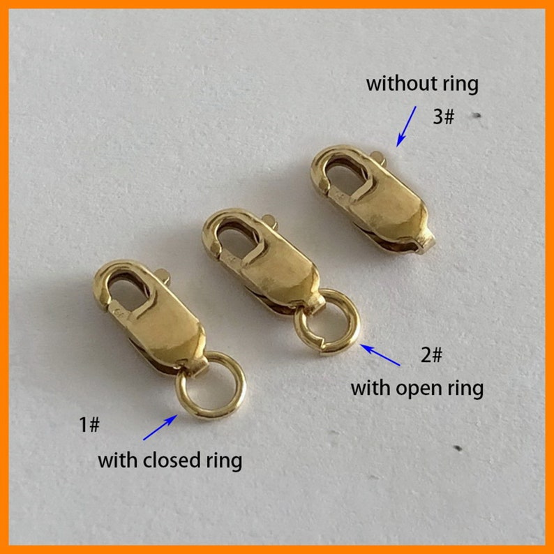 14K Gold Filled Rectangle Trigger Clasps With Opened Jump Etsy