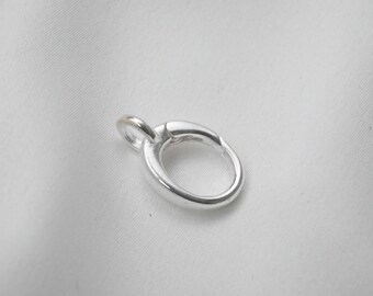Sterling Silver Oval Lobster Clasp, Necklace and Bracelet Clasp