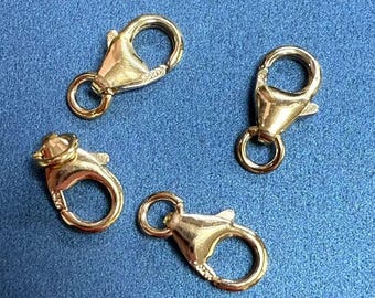 14K Gold Filled Oval Trigger Clasp with Open Jump Ring (5-7mm)
