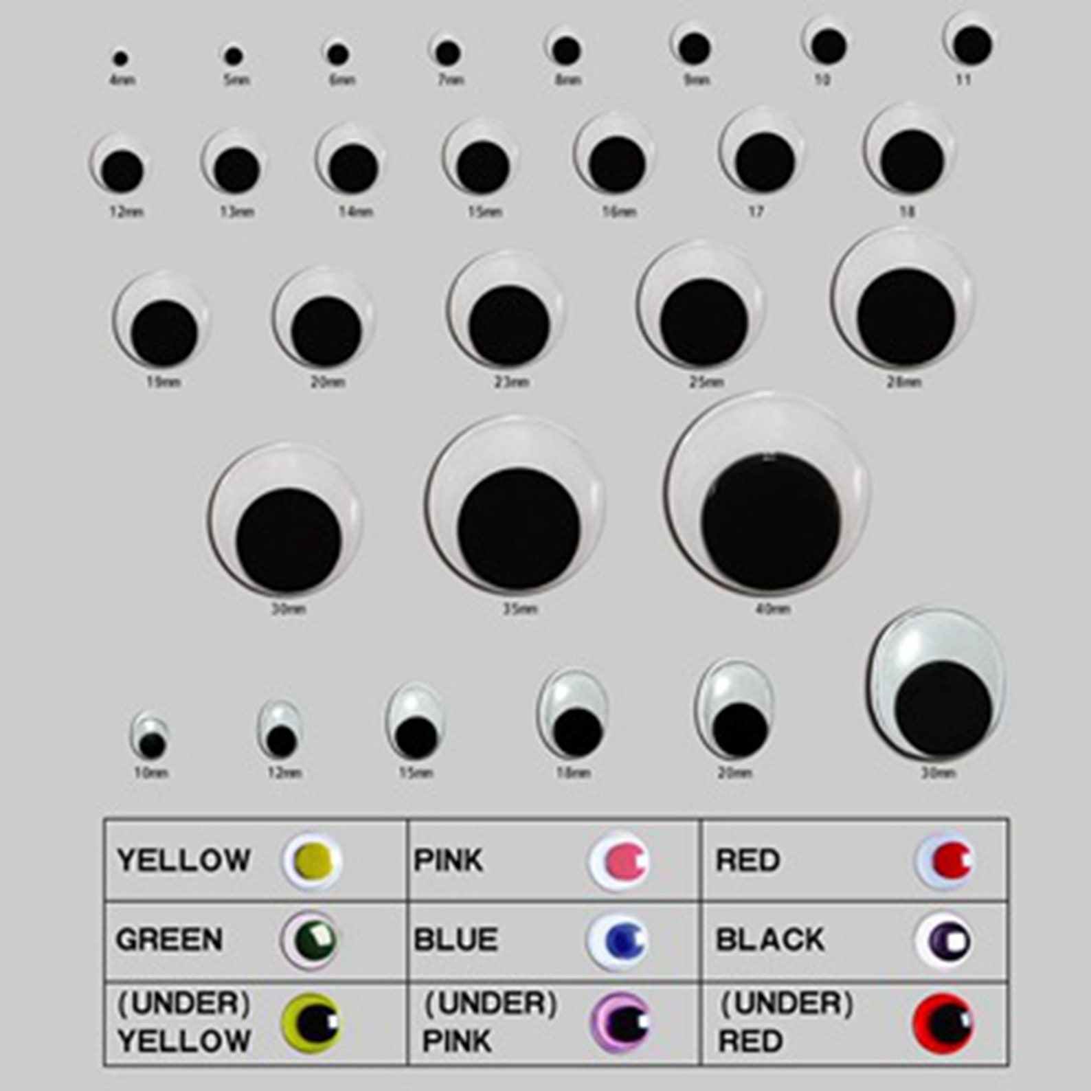 100 Pcs Eye buttons sewing buttons Kids' craft buttons Etsy