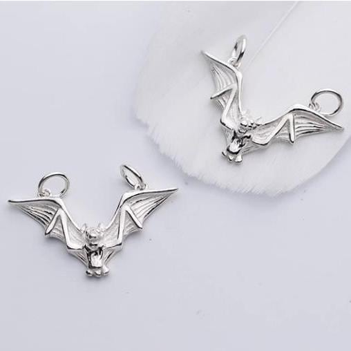 10 pezzi 55x19mm ciondolo con ciondoli a forma di pipistrello argento antico placcato bronzo risultati di ciondoli fatti a mano per gioielli fai da te che fanno bracciale con collana