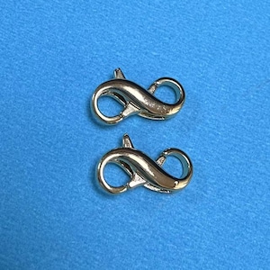 Cierres de langosta dobles chapados en oro de 14 quilates, conector para collar y pulsera