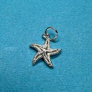 14K Gold Plated Brass CZ Starfish Charm Pendant, Ocean Bracelet, Coastal Necklace, Marine life Earring, Summer Jewelry, Sea Star Charm