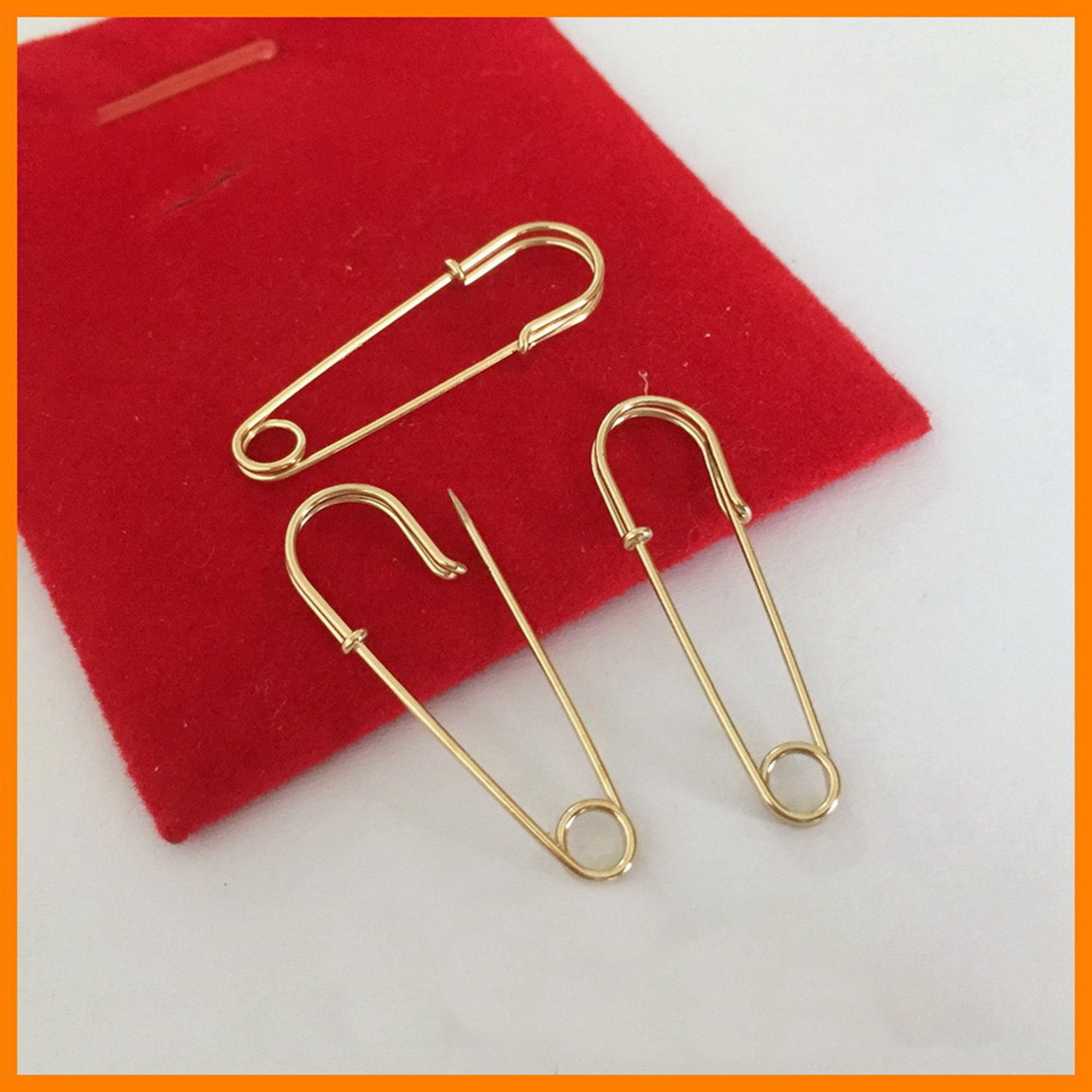 24pcs Small Safety Pins Rose Gold 20mm Metal Safety Pins Sewing